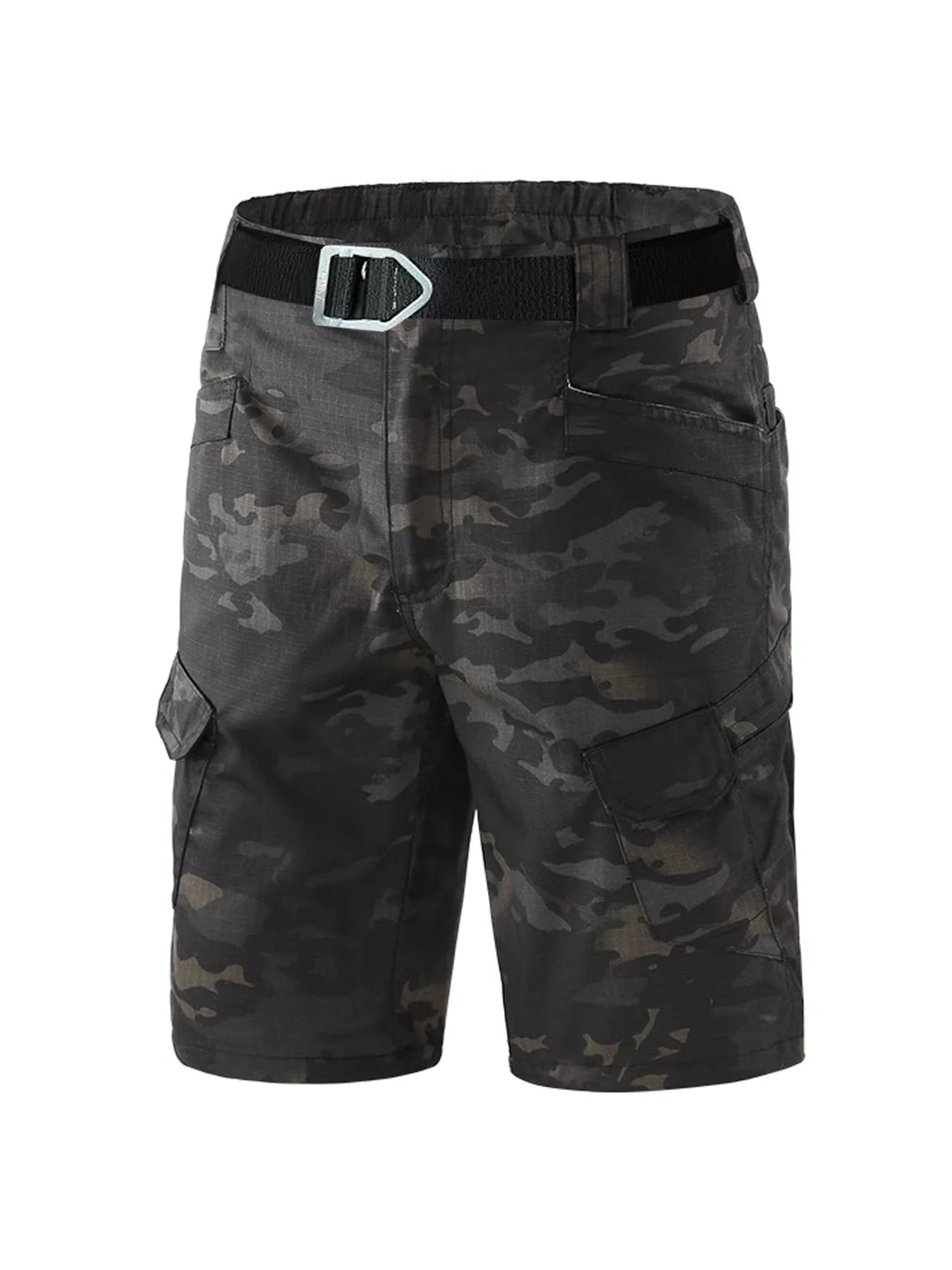 Tactical Camo Shorts - Men's Cargo Shorts With Multiple Pockets, Knee Length