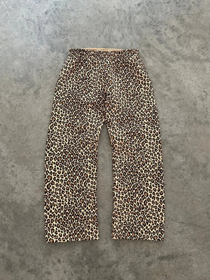 Y2K Leopard Print Hoodie – Unisex Harajuku Hip Hop Style Zip-Up Pullover Sweatshirt for Couples