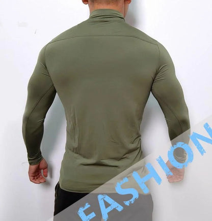 Men's Compression Shirt Athletic Long Sleeve Workout T Shirt | UV Sun Protection, Quick Dry