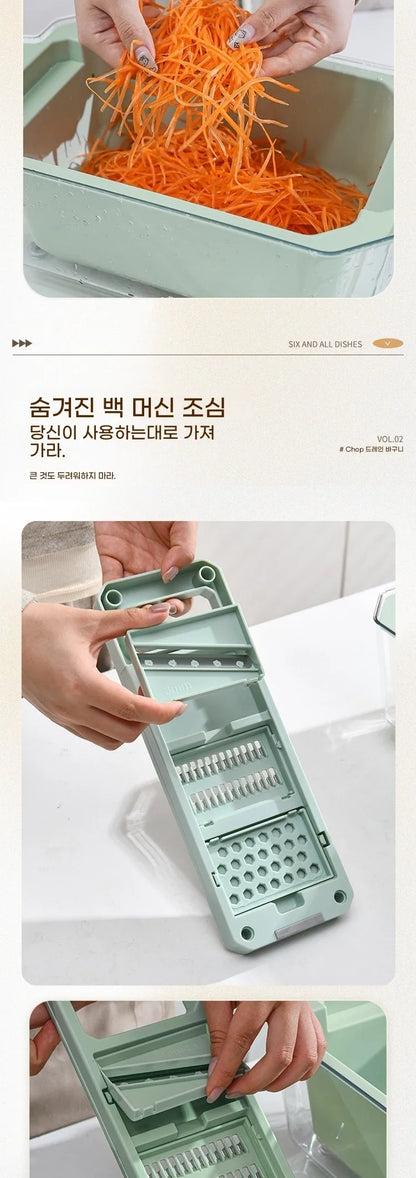 Multifunctional Vegetable Slicer - Potato and Cucumber Chopper Kitchen Tool