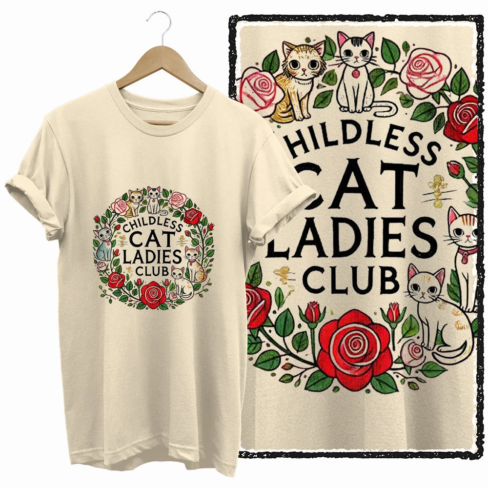 COOLMIND BEIGE cat print exclusive graphic 100% cotton women T shirt big size loose cotton cat lover women tshirt LOVELY cat tee