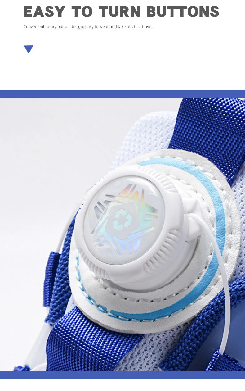Children Roller Skate Shoes - LED Light Sneakers with USB Charging & Durable TPR Outsole