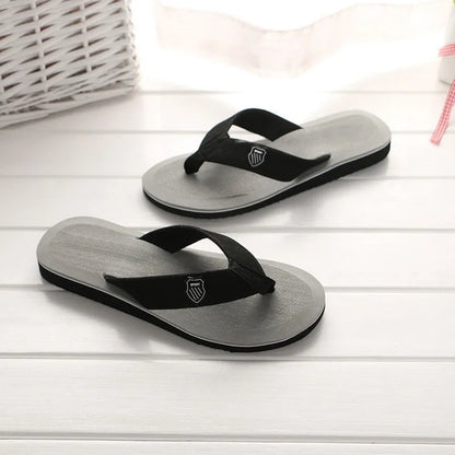 High Quality Summer Slippers Men Flip Flops Beach Sandals Non-Slip Casual Flat Shoes Slippers Indoor Shoes Men Outdoor Slides