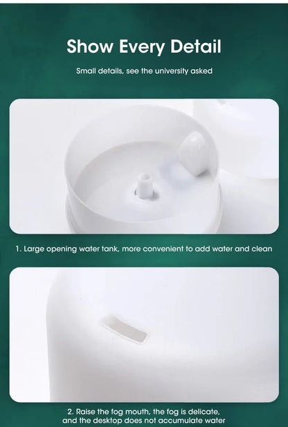 500ML Essential Oil Diffuser - Mini Aroma Humidifier with Colorful Night Lights