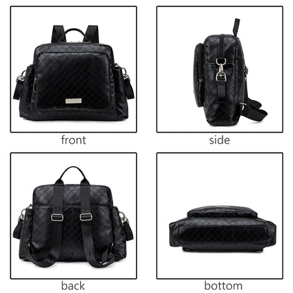 Soboba 2023 New Diaper Bags for Mother Waterproof Large Capacity Solid Polyester Diaper Backpacks Travel Bag for Newborn Baby