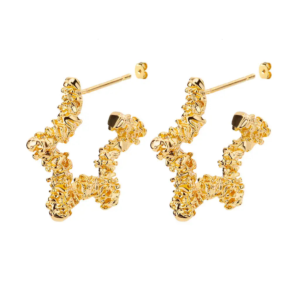 Vintage Starfish Stud Earrings – Stainless Steel Ocean Studs