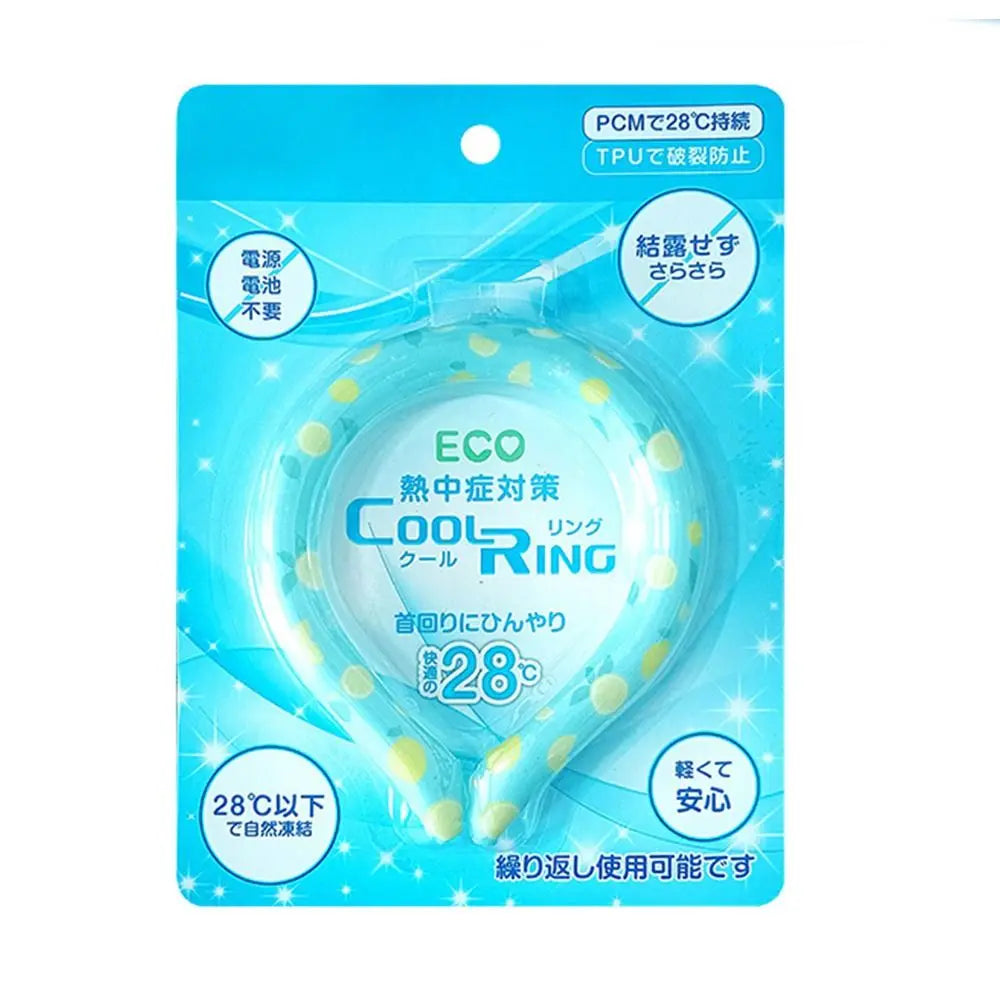 Wearable Neck Cooling Tube for Summer Body Cooling Ice Ring Neck Cooler Reusable Soft Cooling Neck Wrap for Heat Outdoor Sports