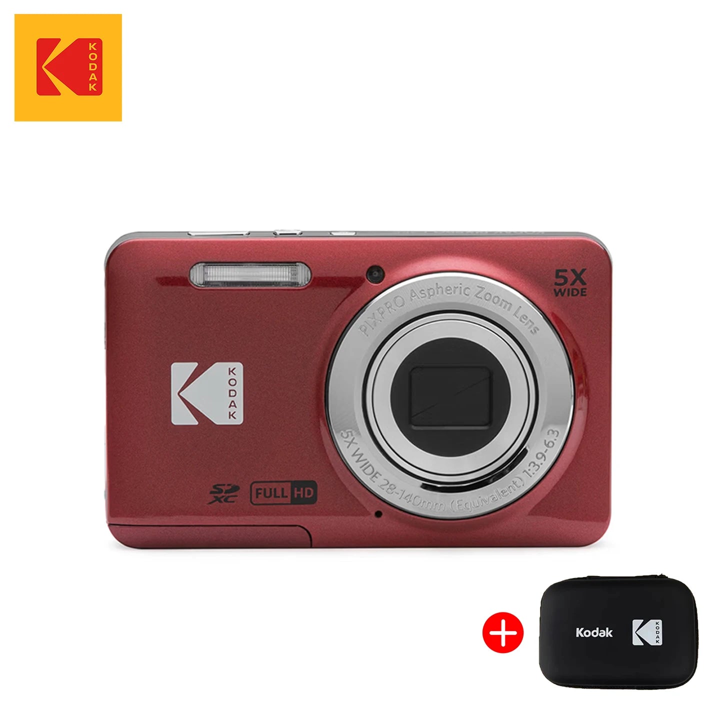 Kodak Digital Camera - 16MP Compact Camera with 5X Optical Zoom & 28mm Wide Angle Lens