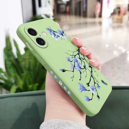 Blooming Orchid Phone Case For iPhone 17 17 Air 16 16e 15 14 13 12 11 Plus Pro Max Mini Silicone Cover
