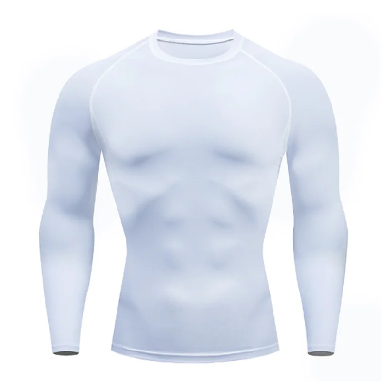 Men Sport T-Shirt – Quick Dry Compression Shirt Long Sleeve Running Top
