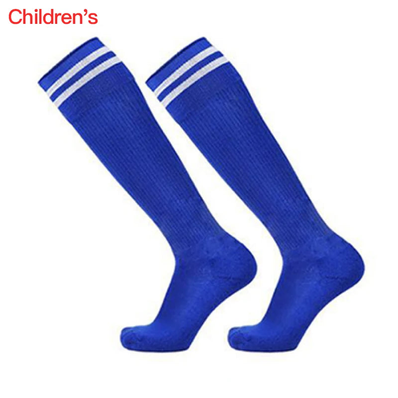 Adult Football Socks Hit Color Wear-resistant Children Kids Sport Long Socks Over Knee High Baseball Hockey Socks