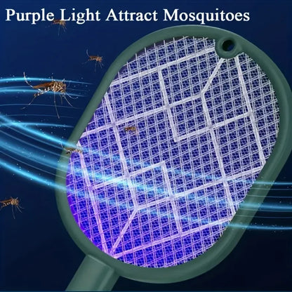 USB rechargeable electric mosquito swatter household mosquito killer lamp two in one mosquito repellent artifact fly swatter pow