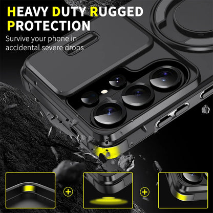 Phone Case for Samsung Galaxy S26 S23 S22 S21 Ultra S26 Edge S26 S25 S24 Plus S25 FE 360 Degree Rotating Magnetic Bracket Cover