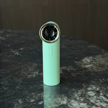 GF06 Lipstick Style Handheld Fan 199 Speeds, 3000mAh Rechargeable Portable Mini Turbo Fan, 90° Foldable Desktop/Neck Fan