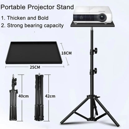 1pcs Projector Tripod Tray Holder For Projector Monitor Smartphone Camera Laptop Microphone Equipment