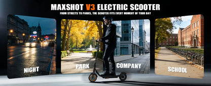 2026 New 8.5‘’ Electric Scooter Solid Tire 350W 19mph APP Smart Control 4 Speed Modes Foldable E-Scooter 16miles Max Range for Campus Commuting