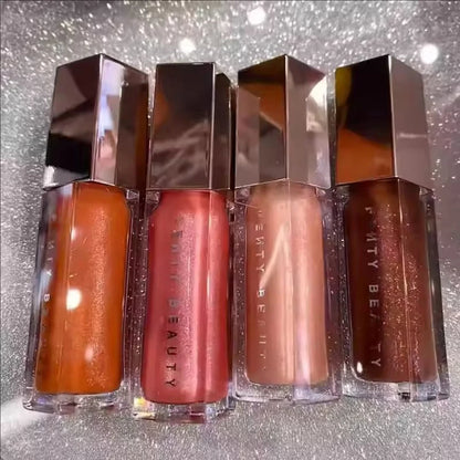 Fenty Beauty Makeup Suit Lip Gloss High Gloss Matt Powder Contour Stick and Setting Loose Powder Lady Lasting Natural Makeup