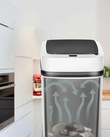 Smart Touch Trash Can - 13L Kitchen and Bathroom Waste Bin