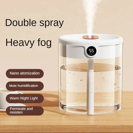 2L USB Humidifier - Quiet LED Night Light Diffuser for Home  Office - ZOOMNSTORE