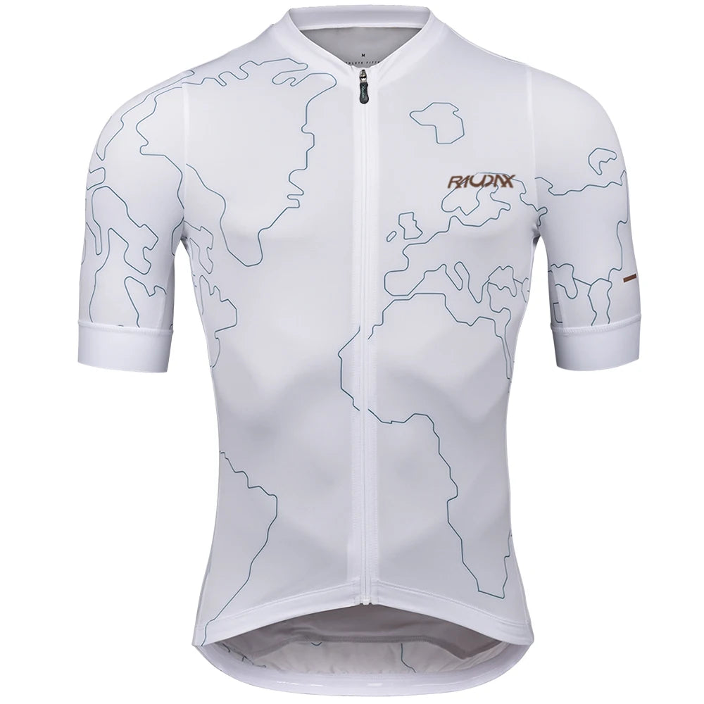 Men's Short-Sleeve Cycling Jersey – Breathable UV-Protection Bike Wear