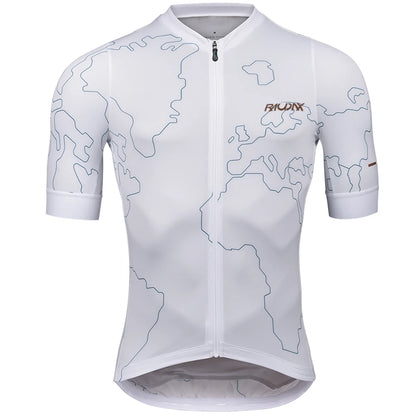 Men's Short-Sleeve Cycling Jersey – Breathable UV-Protection Bike Wear