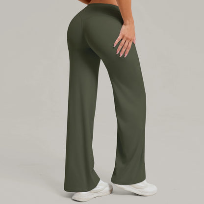 Women Yoga Pants – Soft Stretchy Fabric Full Length Leggings With Elastic Waist