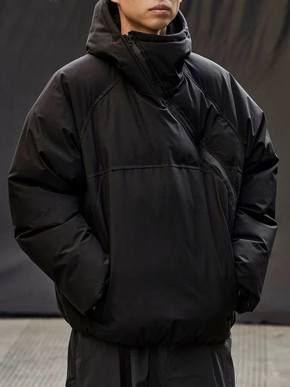 Winter Ski Parka Jacket Men Women Fashion Loose Padded Cotton Hooded Jacket Cityboy Streetwear Hoody Parkas Coat Outerwear