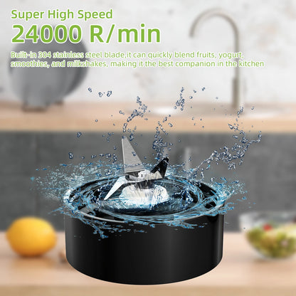 3-in-1 Food Processor - 700W Portable Juicer Blender  Chopper