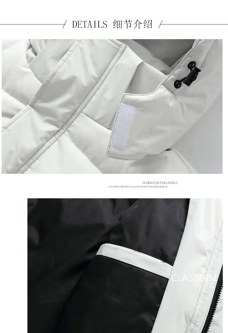 New Winter Long Puffer Jackets for Men and Women Hooded Casual Duck Down Coats Quality Couples Outdoor Windproof Warm Jackets 5X