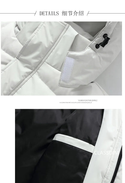 New Winter Long Puffer Jackets for Men and Women Hooded Casual Duck Down Coats Quality Couples Outdoor Windproof Warm Jackets 5X