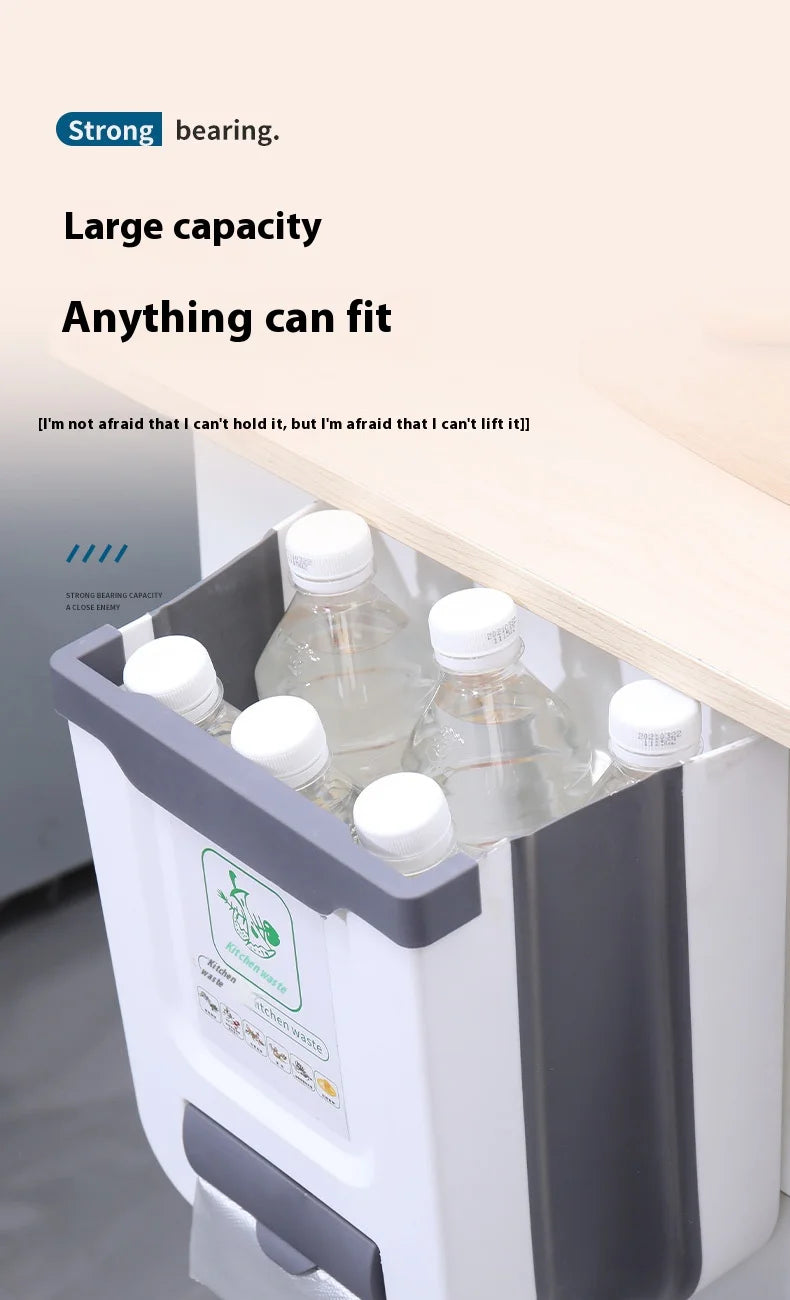 Foldable Large-Capacity Trash Can - Easy-to-Clean Camping Car Accessory