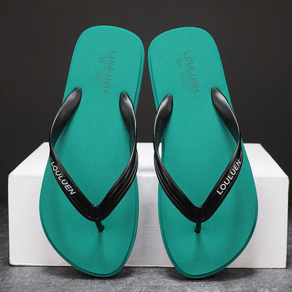 New men's flip flops with soft sole, comfortable, open toe flip flops for indoor and outdoor walks, summer beach flip flops for