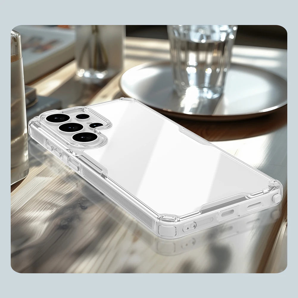 Nillkin for Samsung Galaxy S26 Ultra S26 Plus S25 Ultra S24 Ultra S23 Ultra TPU + PC Silicone Soft Transparent Phone Case