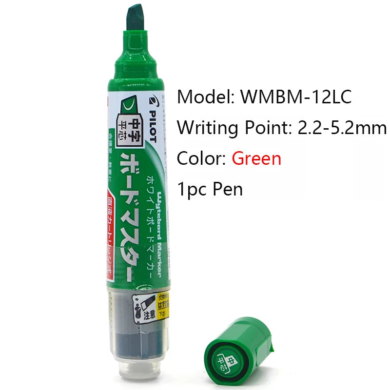 Pilot Whiteboard Marker Pen Stationery White Board Markers 1.7/2.2-5.2/2.3MM Tips Dry-Erase Refillable Liquid Ink School Office