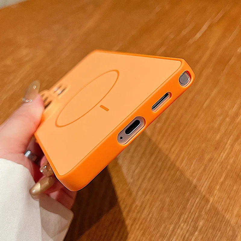 Little Astronaut Magnetic Phone Case For Samsung Galaxy S25 S26 Ultra Edge S24 S23 FE A57 A17 A56 A37 A16 A55 A36 A55 Hard Cover