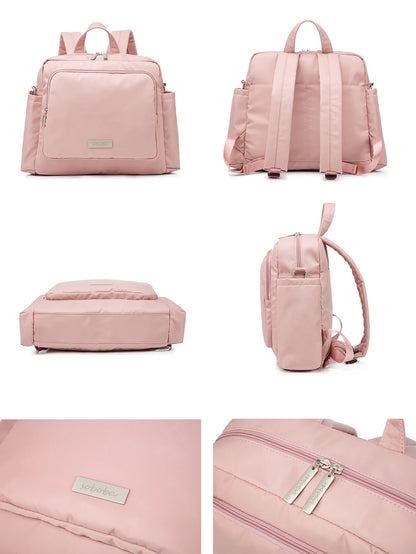 Soboba 2023 New Diaper Bags for Mother Waterproof Large Capacity Solid Polyester Diaper Backpacks Travel Bag for Newborn Baby