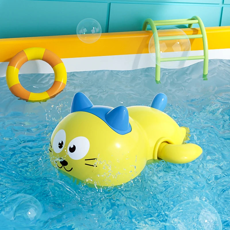 Bath Bathtub Toys for Toddlers 1 2 3 Years Old Duck Rotatable Waterwheel Bathroom Strong Suckers Water Scoop Fun Bath Toys Gifts