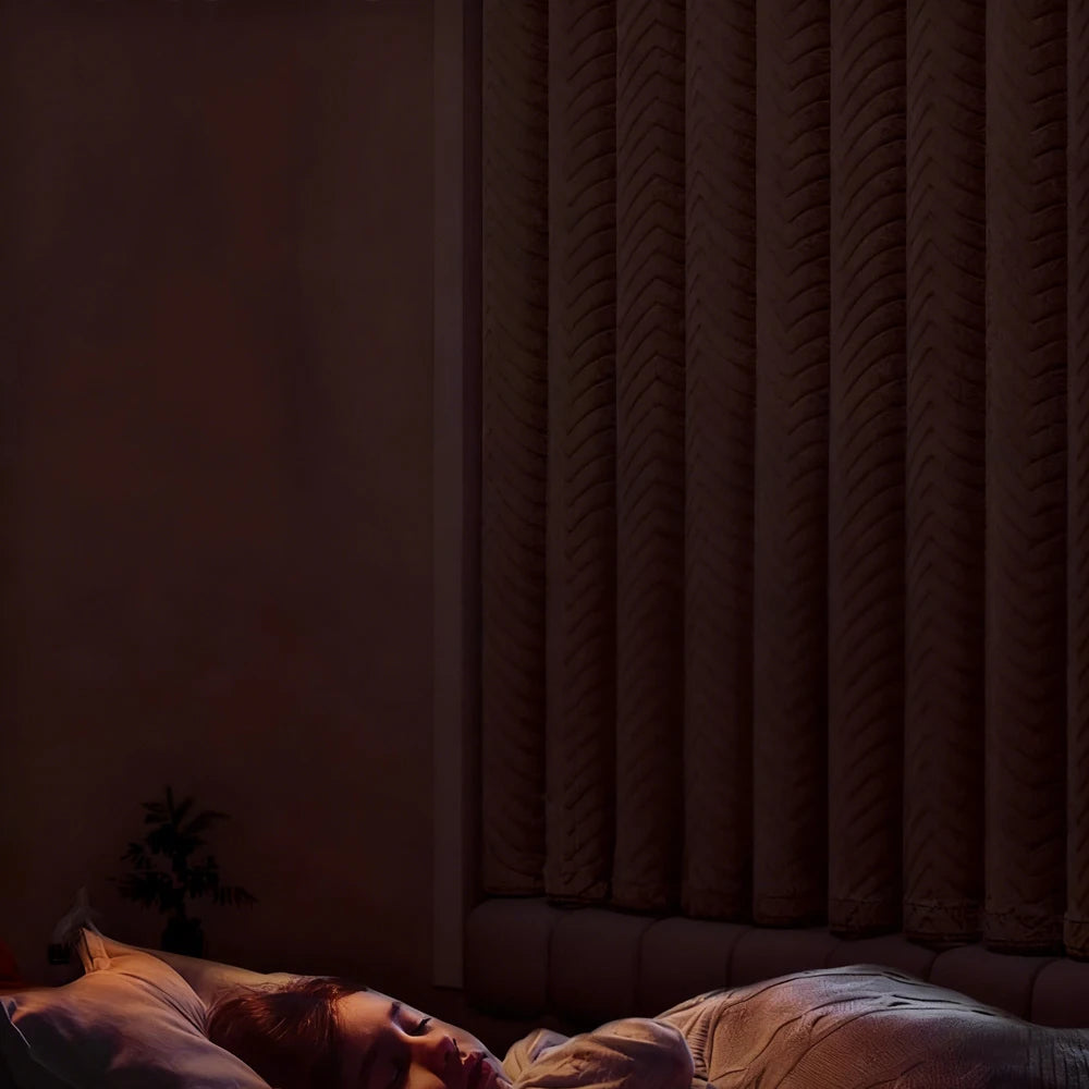 Insulating Blackout Curtains – Thermal Double Layer Windproof Panel for Winter Frost Protection