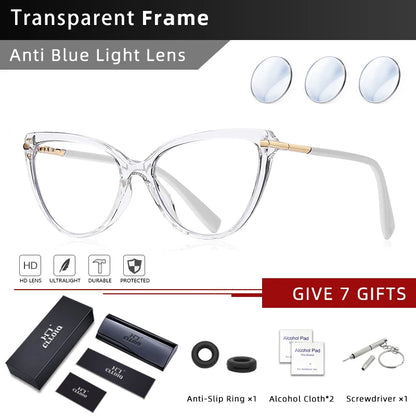 Luxury Cat Eye Glasses – Versatile Reading Glasses Women with Anti Blue Light Lenses