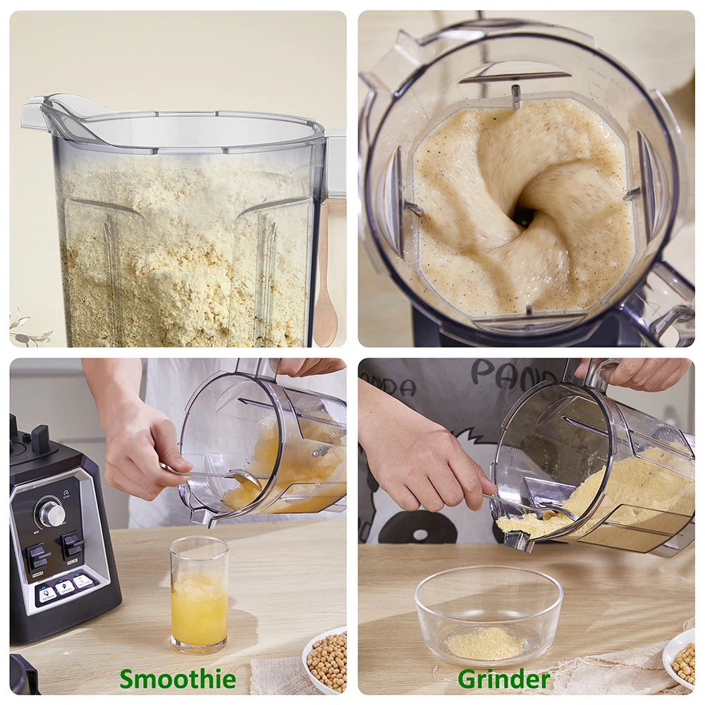 BioloMix Professional Smoothie Blender - BPA-Free 2L Food Mixer  Ice Crusher