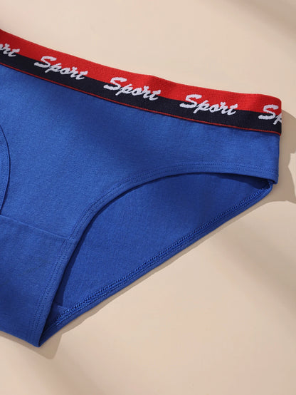 7Pcs Women Panties Breathable Underwear Soft Cotton Girls Underpants Low Waist Panty Sports Girls Briefs Sexy Female Lingerie
