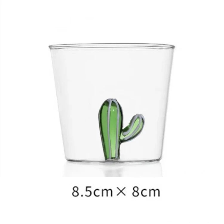 3D Glass Cup - Handmade Bubble Mug With Animal & Plant Shapes | Eco-Friendly Drinkware Gift
