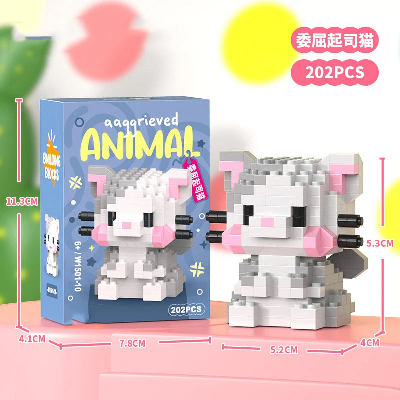 Micro Building Blocks - Creative Animal Brick Set | DIY Mini Construction Toys Kit