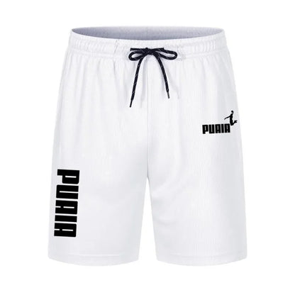 Men's Running Shorts Casual Sports Breathable Mesh Quick Dry Shorts Outdoor Hiking Clothing Fitness Quick Dry Drawstring Shorts