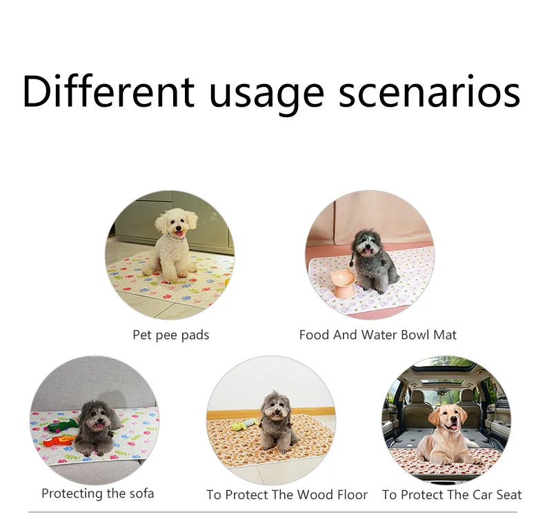 BIAI Winter New non-slip Mat for Pets Waterproof Dog Pee Pad Breathable Cat Mat Washable Pet Diaper Pad High Absorbent Pet Mat