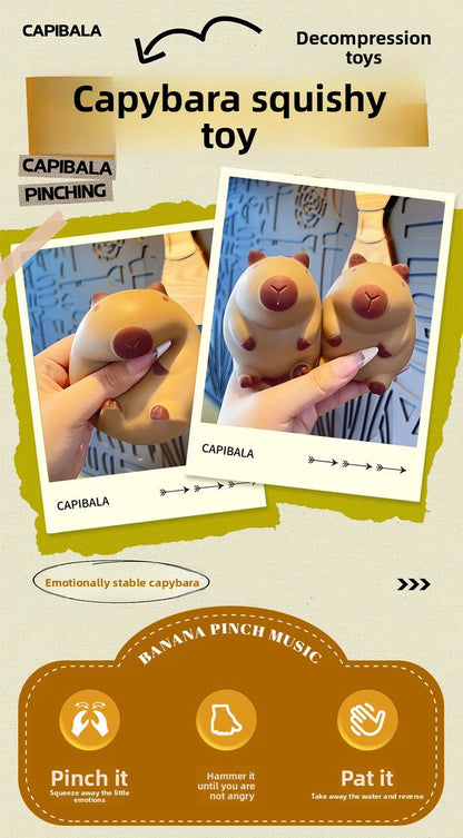 Capybara Slow Rising Squishy Kawaii Squishy Fidget Toy Stress Relief Squeeze Toy for Kids Adults Gift