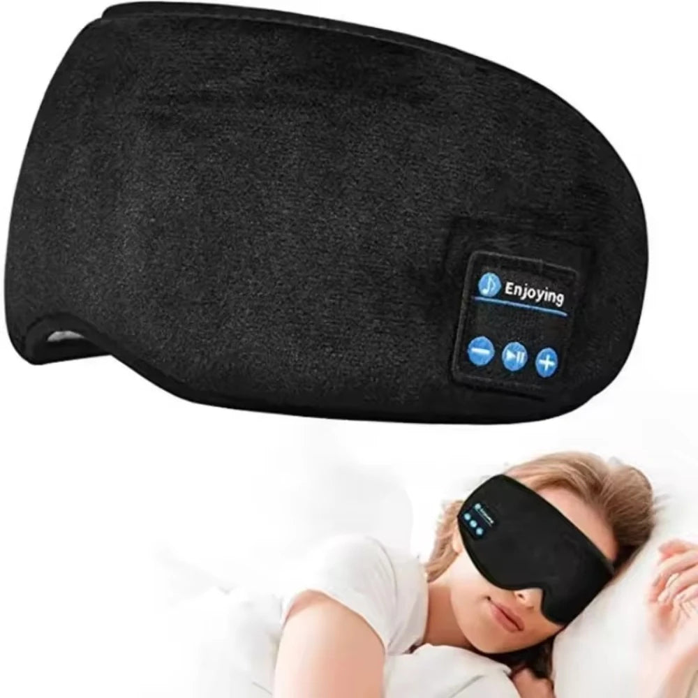 1pc Bluetooth Earphones Sports Sleeping Headband Elastic Wireless Headphones Music Eye Mask Wireless Bluetooth Headset Headband