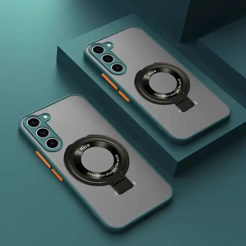 Luxury Matte Case For Samsung Galaxy S26 S25 Edge S24 FE S23 S22 S21 Ultra Plus A56 A26 A36 A16 A15 Magnetic Magsafe Cover