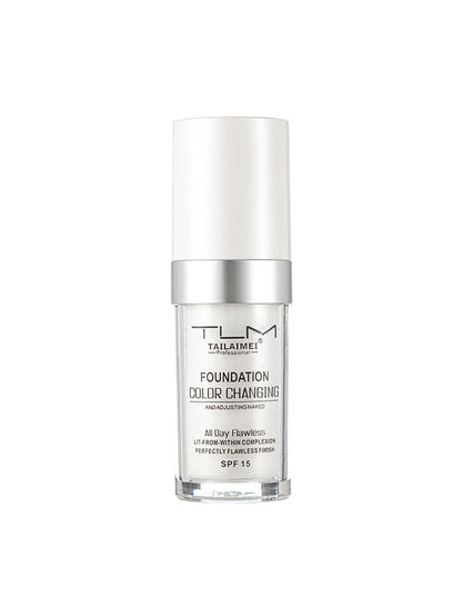 Warm Change liquid foundation sunscreen lasting oil control easy to apply makeup waterproof portable