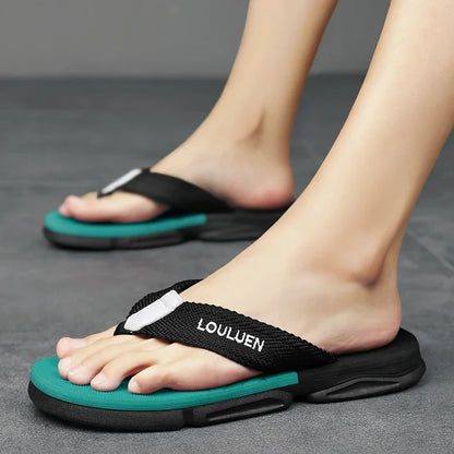 High quality brand men flip flops summer beach flip flops men fashion breathable casual men Beach slippers summer outdoor